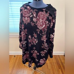 Style&Co Floral Sweater Dress size 2x